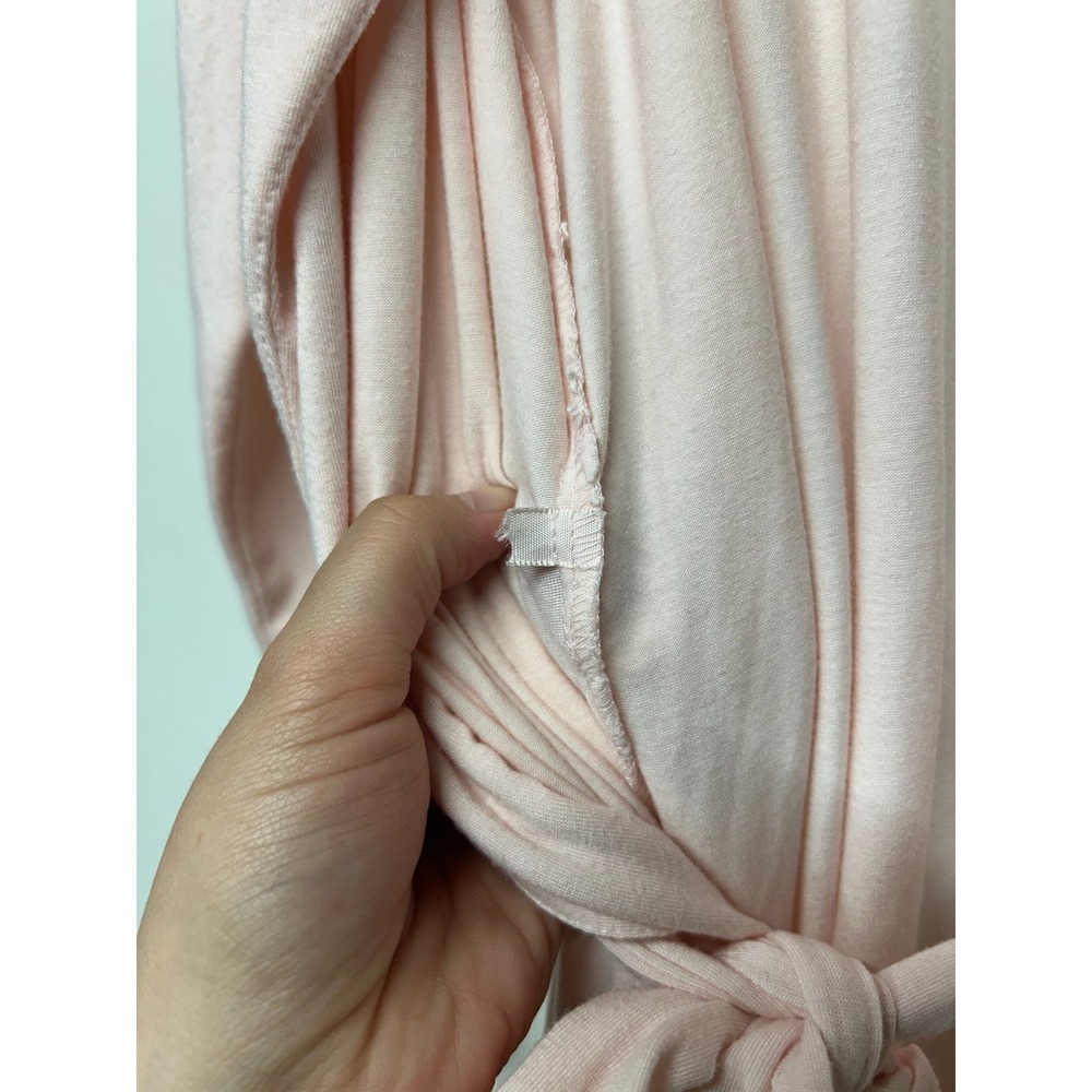 Eberjey Blush Pink Modal Robe Tie Waist Soft Bridal M/L - Picture 5 of 6